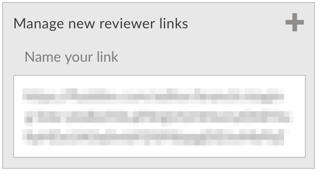 create new reviewer links